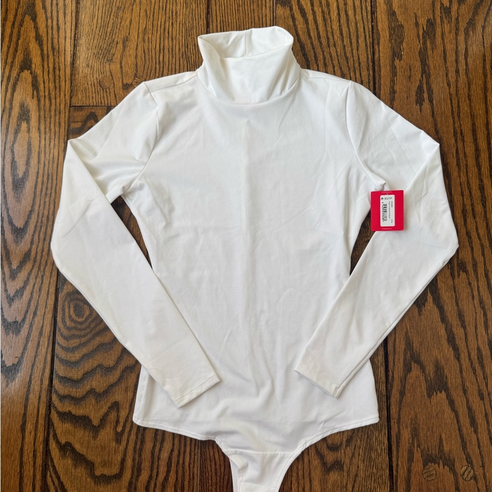 Spanx Women’s White Turtleneck Bodysuit Size XS